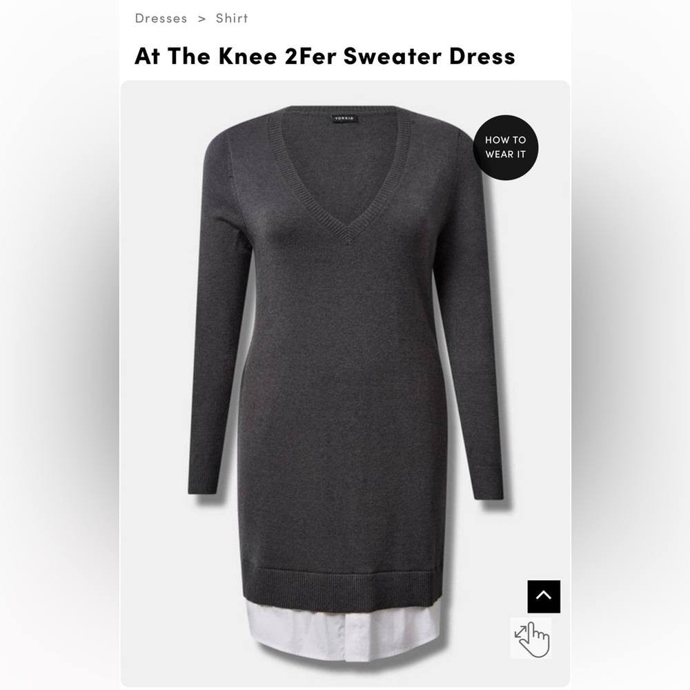 Torrid Gray sweater dress